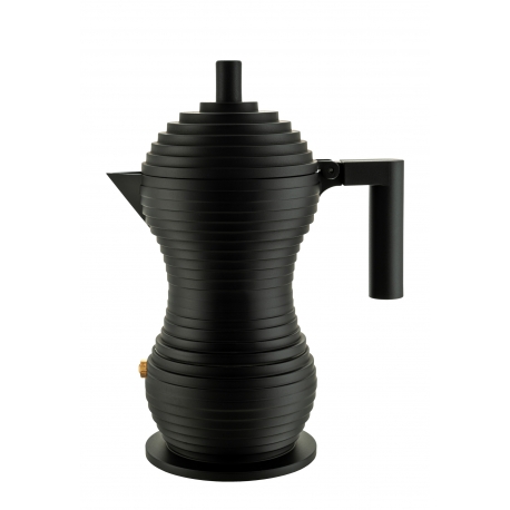 Moka Pulcina schwarz by Alessi für 3 Tassen mit 250g gemahlenem Kaffee