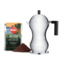 Moka Pulcina 3 cups with coffee as gift