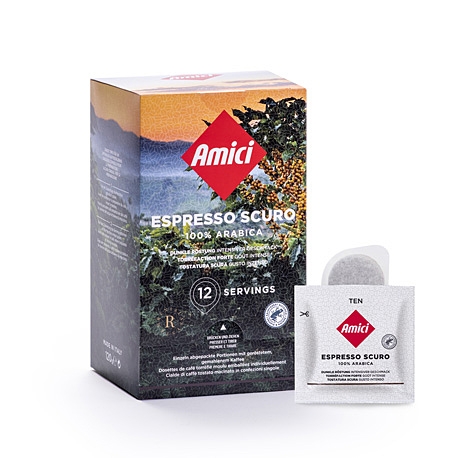 12 portions TEN Espresso Scuro S87 en emballage individuel