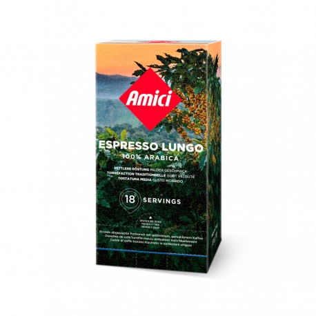 18 portions E.S.E. Espresso lungo en emballage individuel