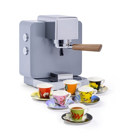 R1 grigia con set di tazzine e caffè a scelta