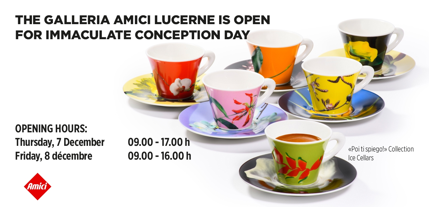 Galleria Amici Lucerne open on Immaculate Conception