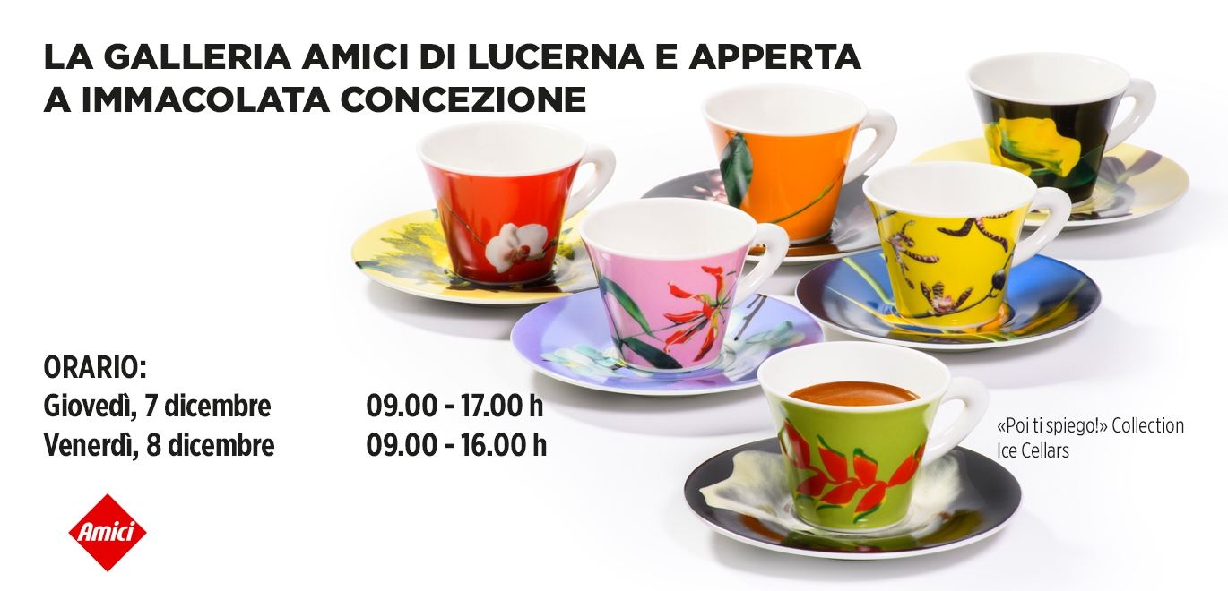 Galleria Amici Lucerna aperto a Immacolata Concezine